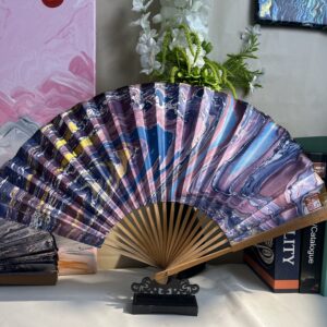 Chinese lacquer In stock folding fan